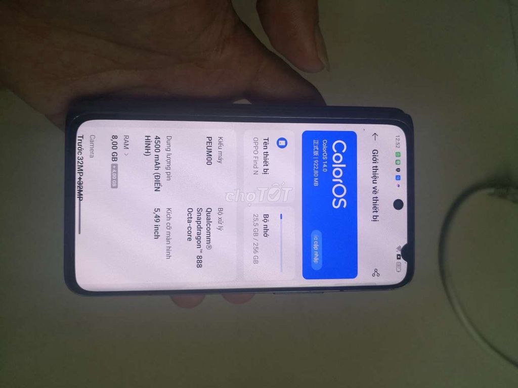 Oppo Find N 256GB giá xác. Mua bán Điện thoại tại Thành phố Biên Hòa Đồng Nai được đăng bởi MINH hình 1