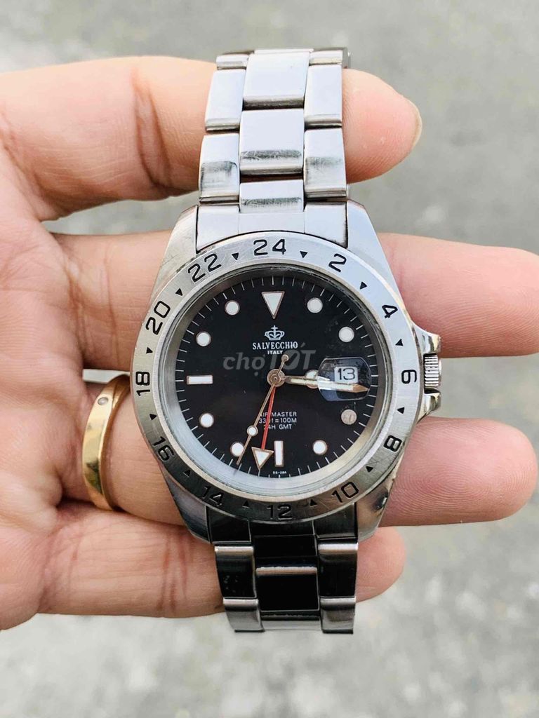 đồng hồ Salvecchio GMT zin keng chạy chuẩn