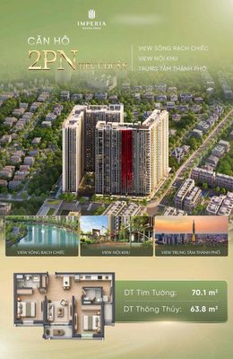 Apartment 70 m² · 2 bed · Đường Võ Chí Công
