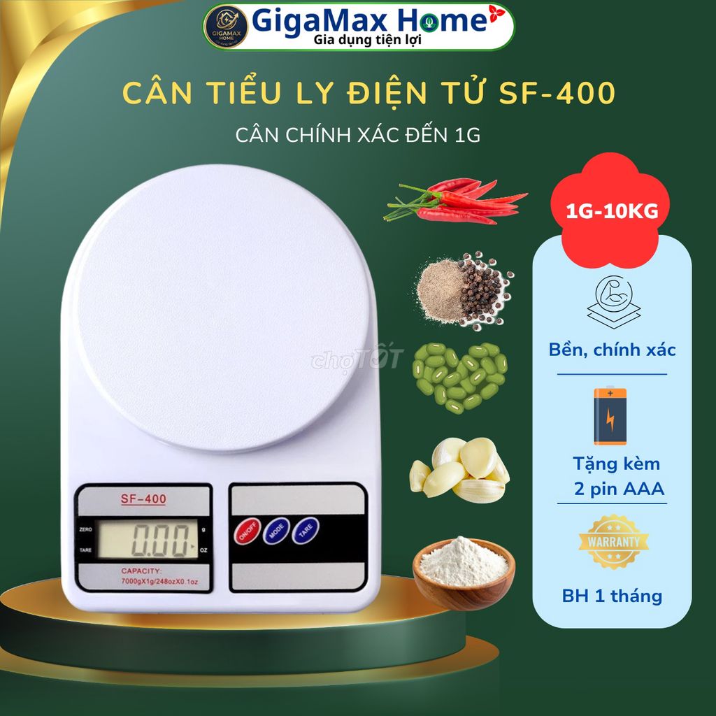 Cân tiểu ly điện tử nhà bếp SF-400 Trắng LCD. Mua bán Đồ chuyên dụng, Giống nuôi trồng tại Quận 12 Tp Hồ Chí Minh được đăng bởi Mr. Thuận hình 1