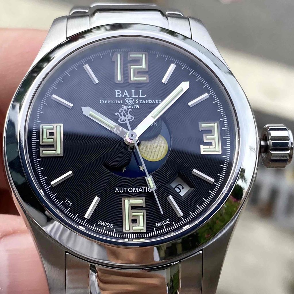 Ball NM1082C Engineer II Moonphase Stainless Steel. Mua bán Đồng hồ tại Quận Hoàng Mai Hà Nội được đăng bởi Anh Tuấn hình 1