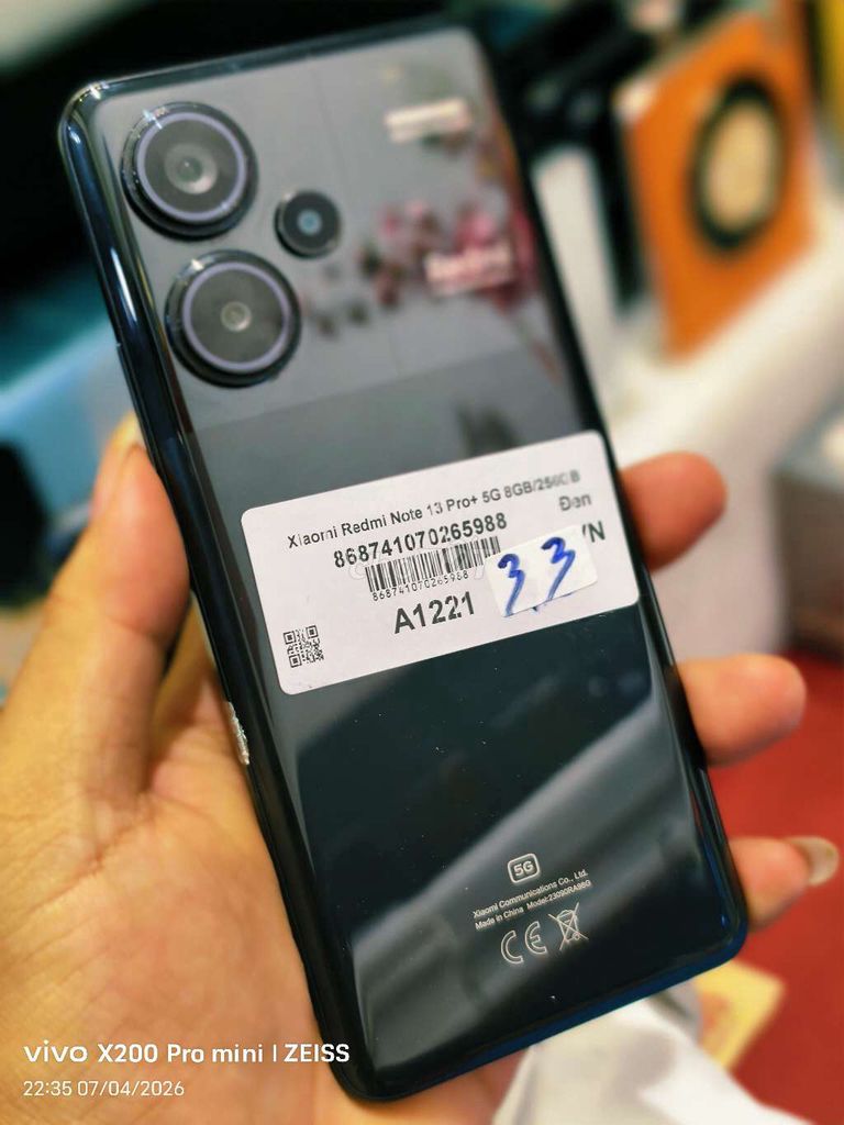 Xiaomi Redmi Note 13 Pro+ 5G 256GB Đen. Mua bán Điện thoại tại Quận Tân Bình Tp Hồ Chí Minh được đăng bởi Táo Bán Lổ hình 1