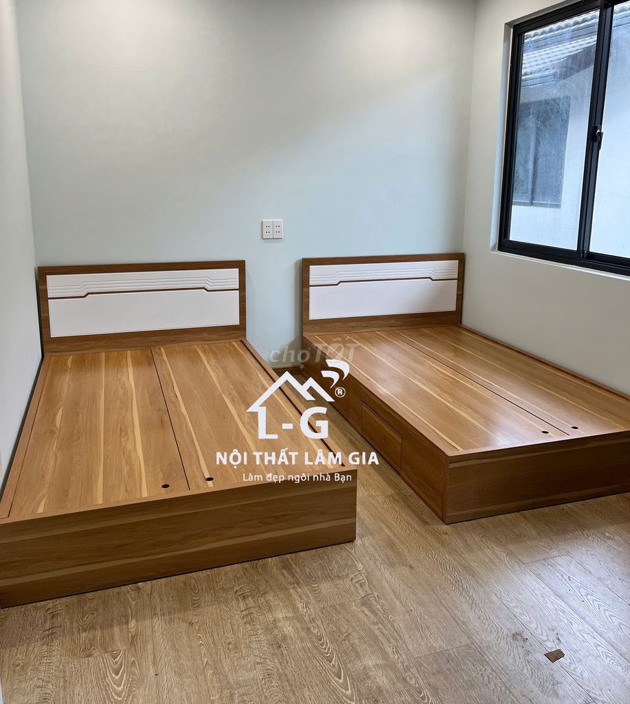 Giường ngủ 1m2 x 2m. Mua bán Giường, chăn ga gối nệm tại Thành phố Thuận An Bình Dương được đăng bởi NOI THAT LAM GIA hình 1