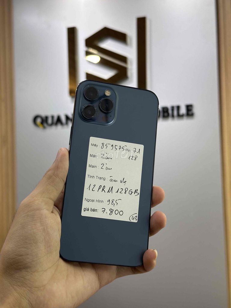 12 Pro Max 128GB Xanh Ám nhẹ/ BAO NỢ XẤU. Mua bán Điện thoại tại Quận 12 Tp Hồ Chí Minh được đăng bởi Sang Mobile hình 1