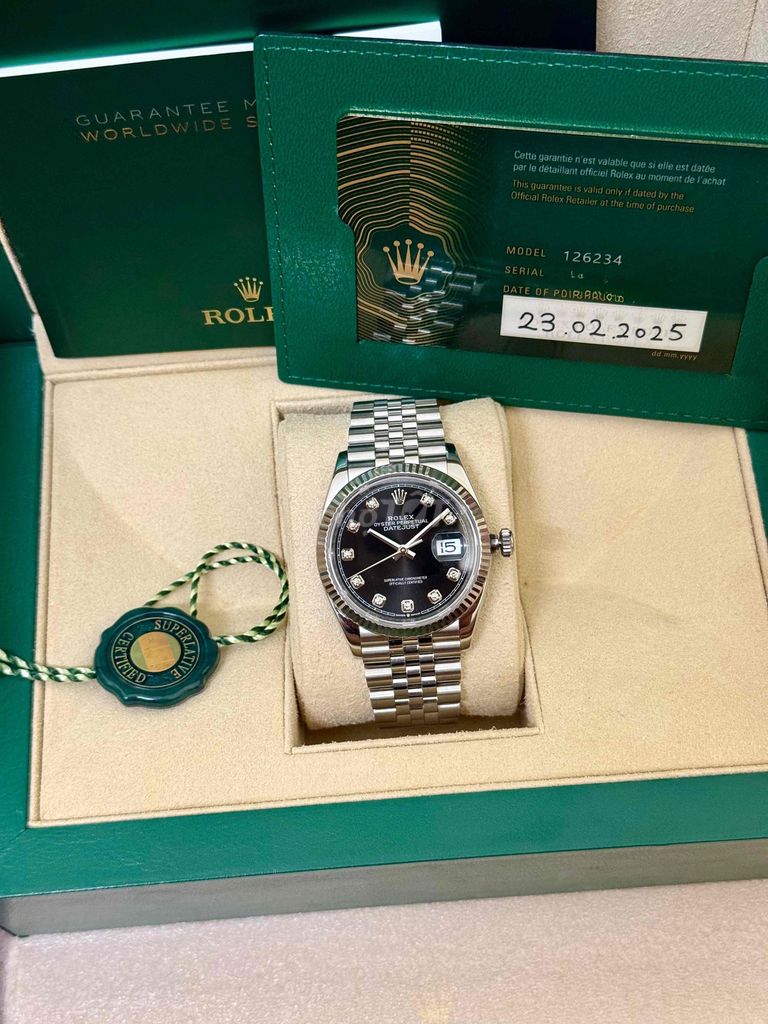Rolex Datejust 126234 Bạc Đen. Mua bán Đồng hồ tại Quận 3 Tp Hồ Chí Minh được đăng bởi Mr Nghĩa hình 1
