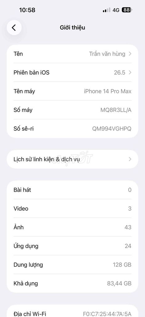 Apple iPhone 14 Pro Max 128GB. Mua bán Điện thoại tại Thị xã Bến Cát Bình Dương được đăng bởi hung vlog hình 1