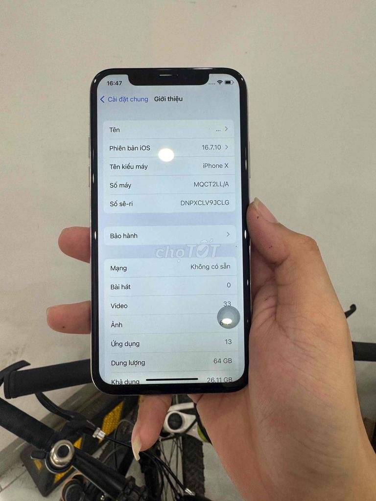 Ip X 64gb Trắng bản quốc tế full chức năng. Mua bán Điện thoại tại Quận Hoàng Mai Hà Nội được đăng bởi Đức NVĐ hình 1