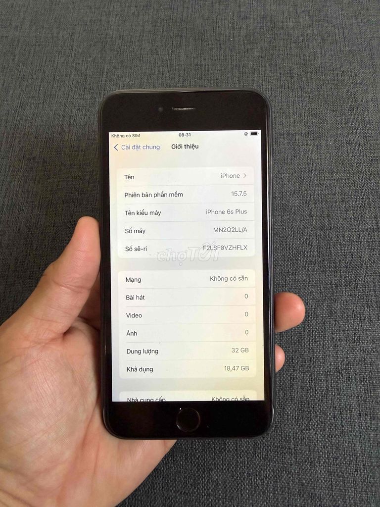 Apple iPhone 6S Plus 32GB Đen Đã dùng. Mua bán Điện thoại tại Quận Bình Tân Tp Hồ Chí Minh được đăng bởi PHAM DONG hình 1