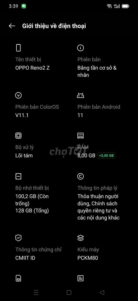 Oppo Reno2 Z 128GB Android 11. Mua bán Điện thoại tại Quận Thanh Khê Đà Nẵng được đăng bởi Võ Ngọc Sơn hình 1