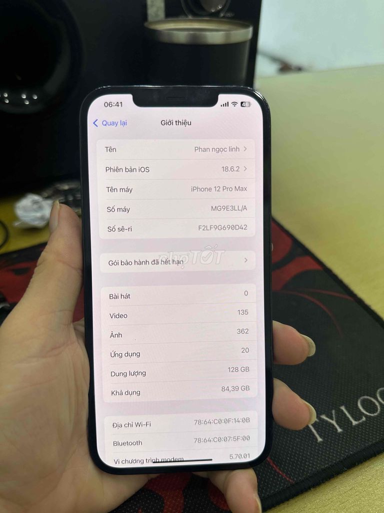 Apple iPhone 12 Pro Max 128GB Xanh. Mua bán Điện thoại tại Huyện Cần Giuộc Long An được đăng bởi koi hình 1