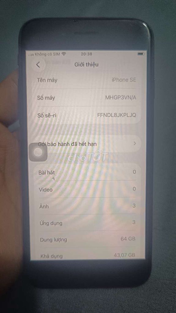 Apple iPhone SE 2020 64GB Đen Đã qua sử dụng. Mua bán Điện thoại tại Thành phố Dĩ An Bình Dương được đăng bởi Nguyễn Hoàng hình 1