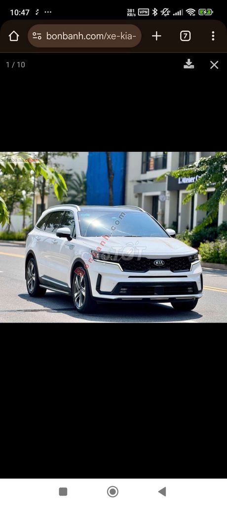 Kia Sorento tiện nghi 7 chỗ màu trắng. Mua bán Ô tô tại Huyện Nhà Bè Tp Hồ Chí Minh được đăng bởi Lam hình 3