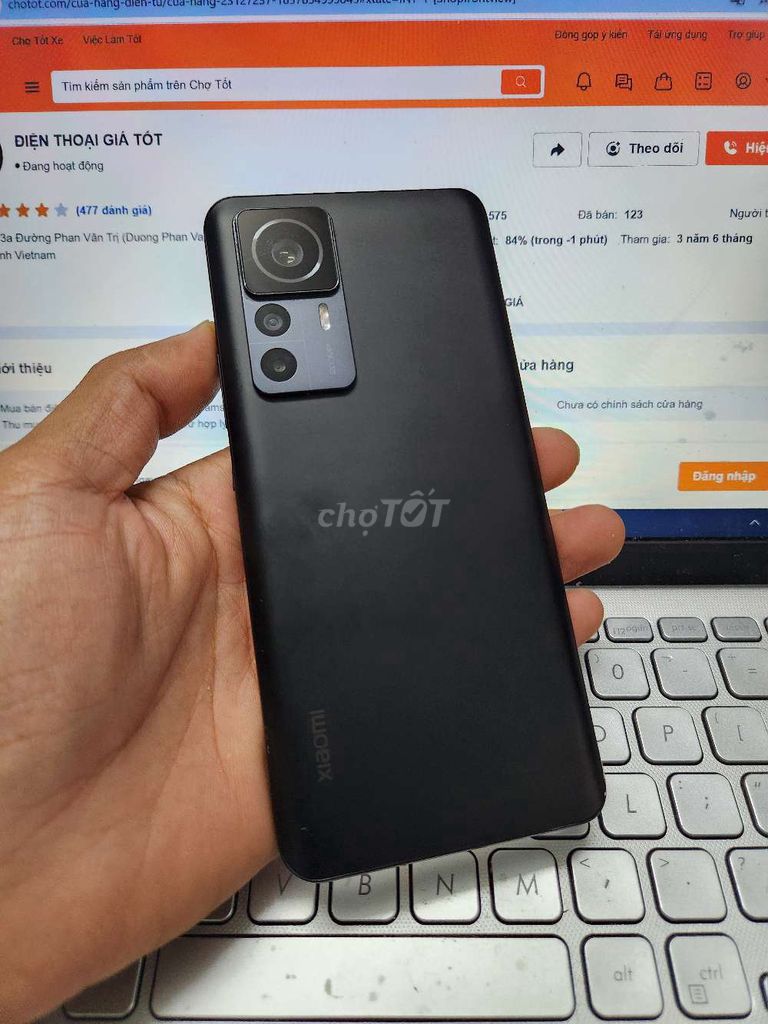 XIAOMI 12T PRO 12GB.256GB SNAP 8 PLUS GEN 1. Mua bán Điện thoại tại Quận Bình Thạnh Tp Hồ Chí Minh được đăng bởi Dân Mobile hình 1