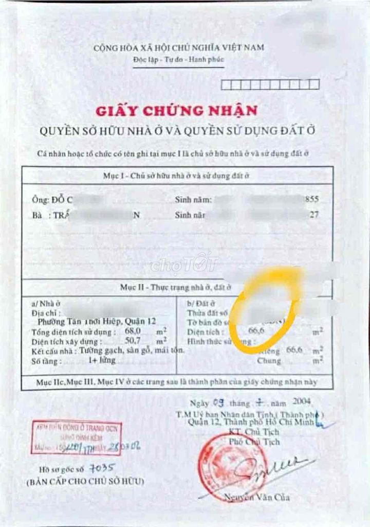 HXH - NGUYỄN THỊ KIỂU- TTH - Q12 - 67M2 - HXH - 3PN - NHỈNH 2 TỶ