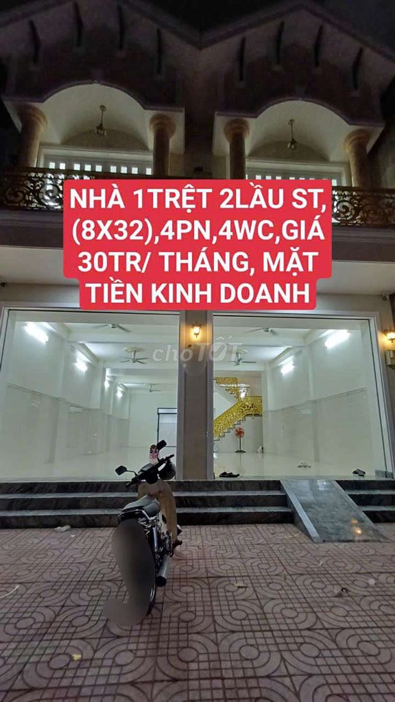 🎄NHÀ MẶT TIỀN (8x32) 4pn,4wc MỚI 💯 GÒ XOÀI