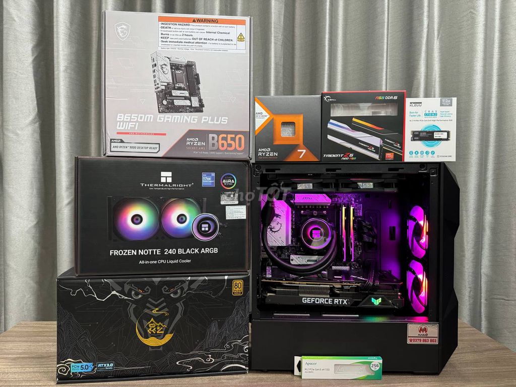 Dàn máy chuyên game Ryzen 7800X3D , RTX 3080, 32GB