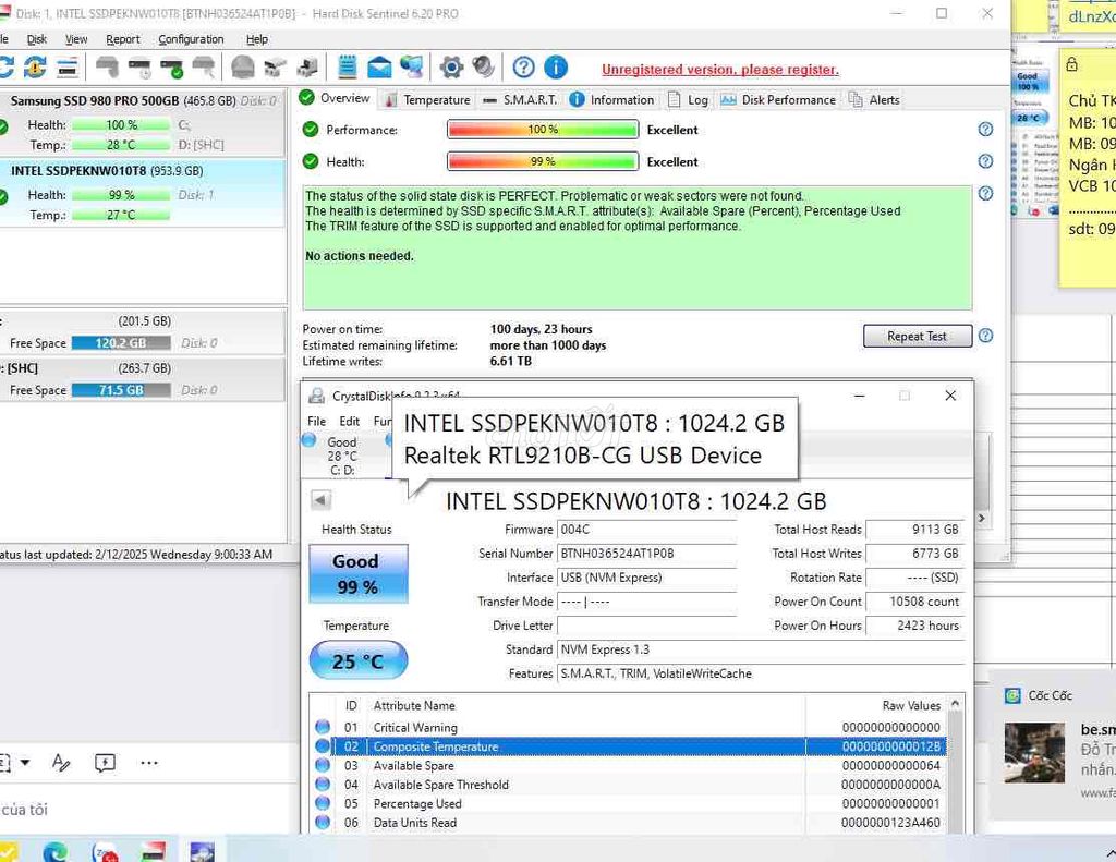 ssd intel 1T nvme