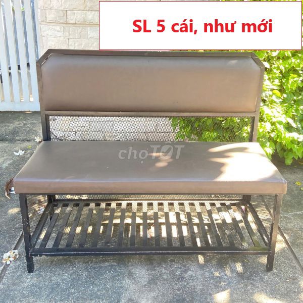 Ghế băng Kim loại Da Nâu Như mới,băng sofa cafe. Mua bán Bàn ghế tại Quận Gò Vấp Tp Hồ Chí Minh được đăng bởi Kho Đồ cũ Phú Nhàn hình 1