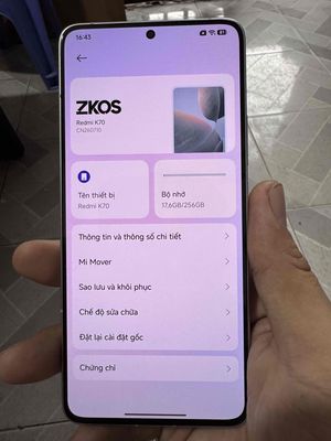 Xiaomi Redmi K70 12GB/256GB Trắng Đã sử dụng