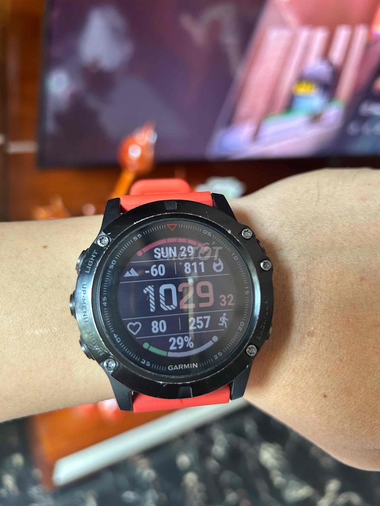 Garmin Fenix 5 Sapphire Đen Đỏ. Mua bán Thiết bị đeo thông minh tại Thành phố Phúc Yên Vĩnh Phúc được đăng bởi Thành hình 1
