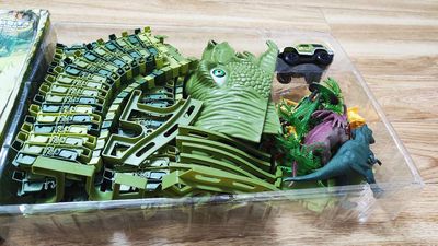 Đồ chơi lắp ghép Dinosaur Track Toys Xanh lá - 135