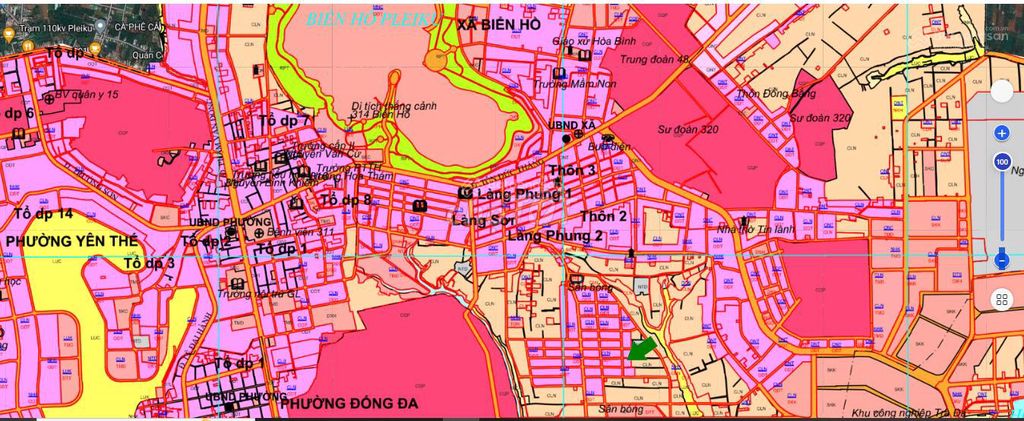 Bán lố đất xã Biển Hồ, PleiKu, 5x31m, full thổ, giá 380 triệu, sổ hồng