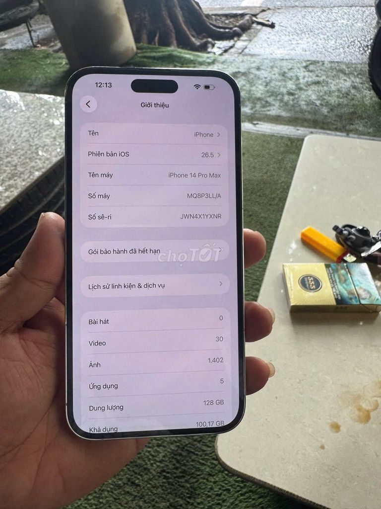 Apple iPhone 14 Pro Max 128GB Trắng Đã sử dụng. Mua bán Điện thoại tại Quận Tân Phú Tp Hồ Chí Minh được đăng bởi Hội Đồ Điện Tử hình 1