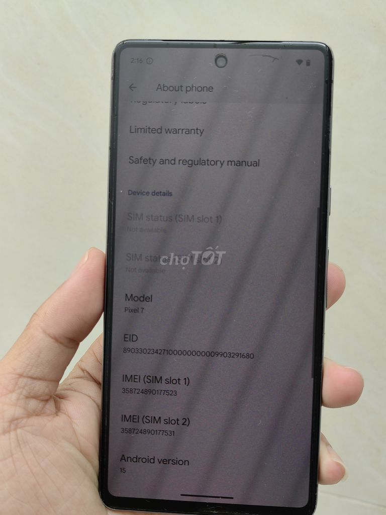 Pixel 7 128Gb Quốc tế hoạt động hoàn hảo. Mua bán Điện thoại tại Thành phố Vũng Tàu Bà Rịa - Vũng Tàu được đăng bởi     hình 5