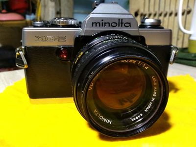 Minolta XG-E lens minolta 50f1.4