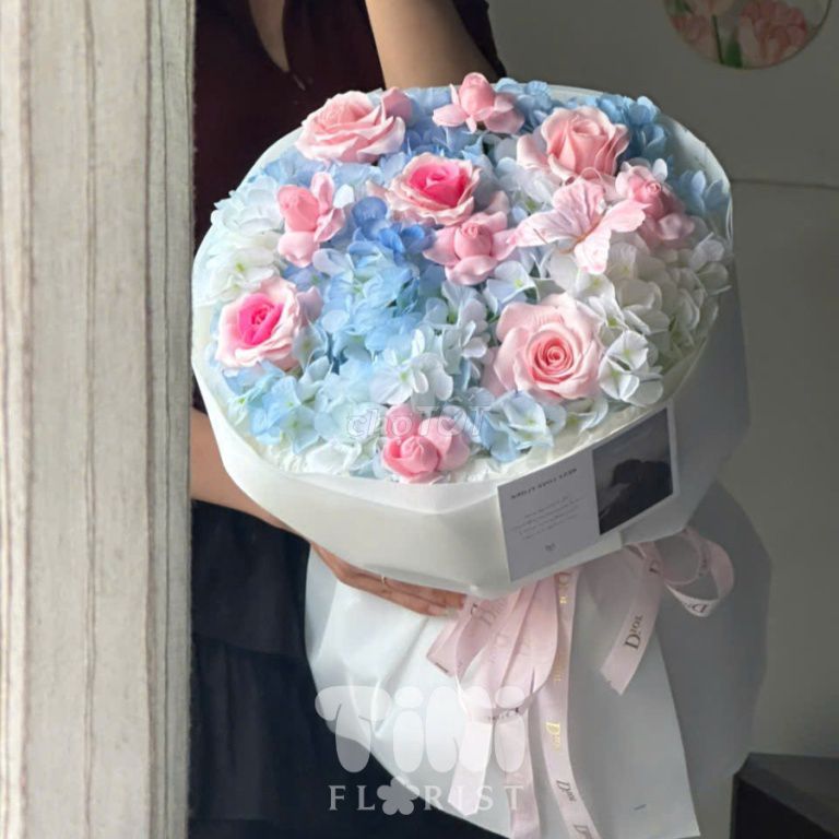 Bó hoa sáp TiNi Florist phong cách Hàn Quốc. Mua bán Cây cảnh, đồ trang trí tại Quận Gò Vấp Tp Hồ Chí Minh được đăng bởi Trang Tuyết hình 1