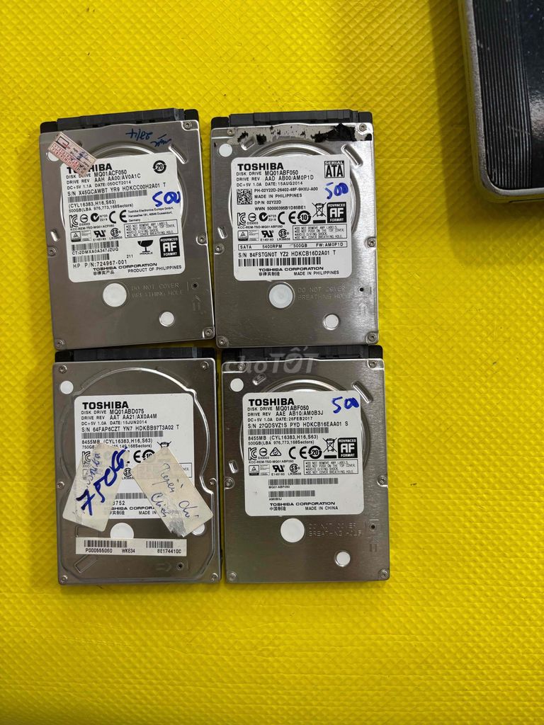 Ổ cứng HDD Toshiba 500GB. Mua bán Linh kiện (RAM, Card...) tại Quận 10 Tp Hồ Chí Minh được đăng bởi Nguyễn Hoài Anh Vũ hình 1