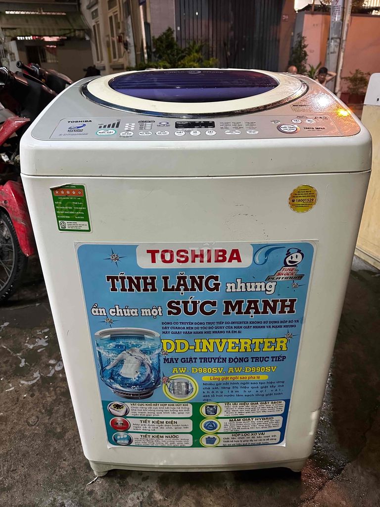 máy giặt toshiba inverter 13kg (còn 90%)