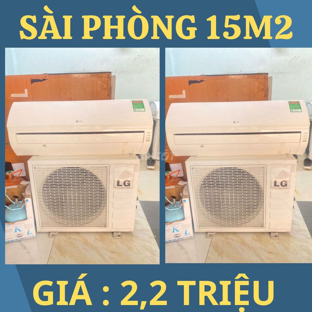 🔔THANH LÝ BỘ MÁY LẠNH LG 1HP, MỚI 90%, PHÒNG 15M2🔔