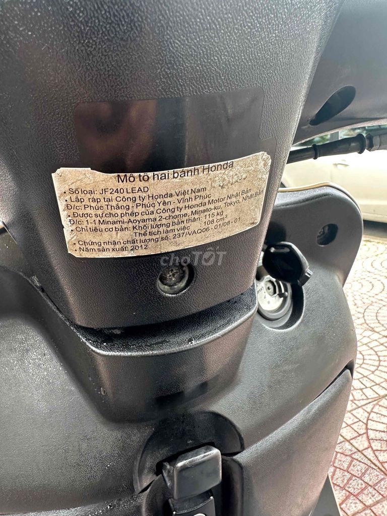 Honda Lead 2012 Vàng kem cọp vĩnh long. Mua bán Xe máy tại Thành phố Vĩnh Long Vĩnh Long được đăng bởi xe máy Tùng Beo hình 6