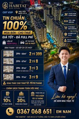 📌MUA BÁN CHO THUÊ GIÁ TỐT TẠI THE HABITAT