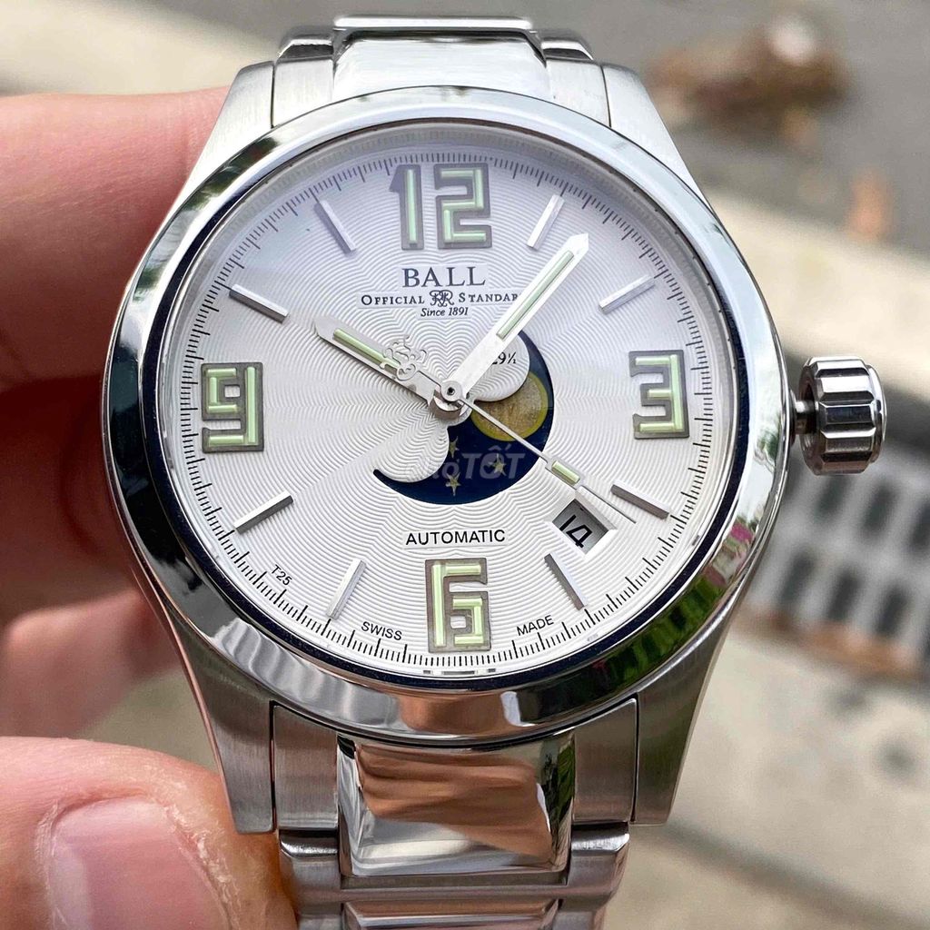 Ball NM1082C Engineer II Moonphase Stainless Steel. Mua bán Đồng hồ tại Quận Hoàng Mai Hà Nội được đăng bởi Anh Tuấn hình 1