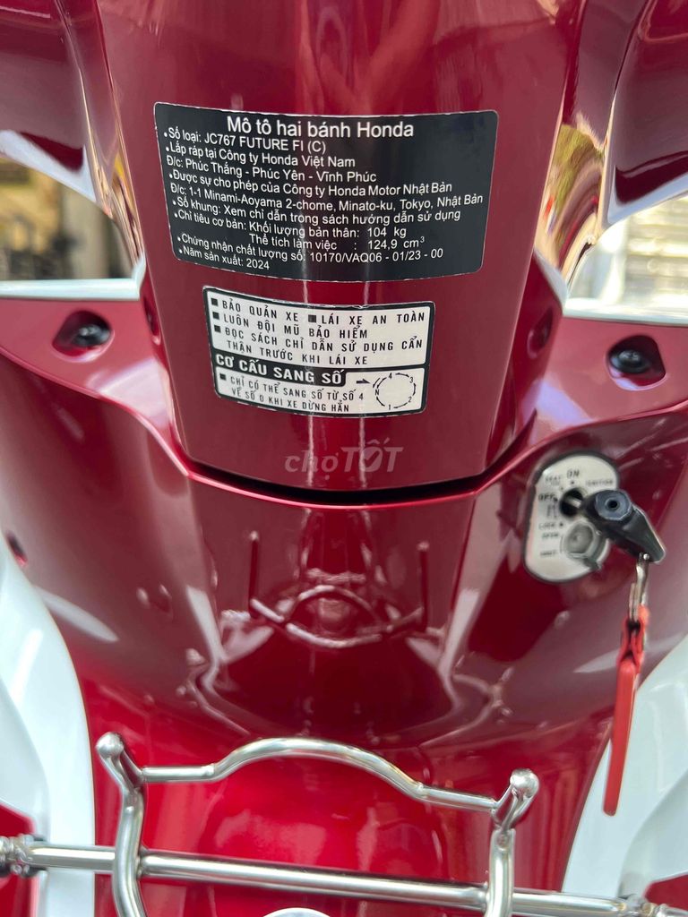 Honda Future FI 2024 Trắng Đỏ. Mua bán Xe máy tại Quận Ô Môn Cần Thơ được đăng bởi Huỳnh Thắng hình 6