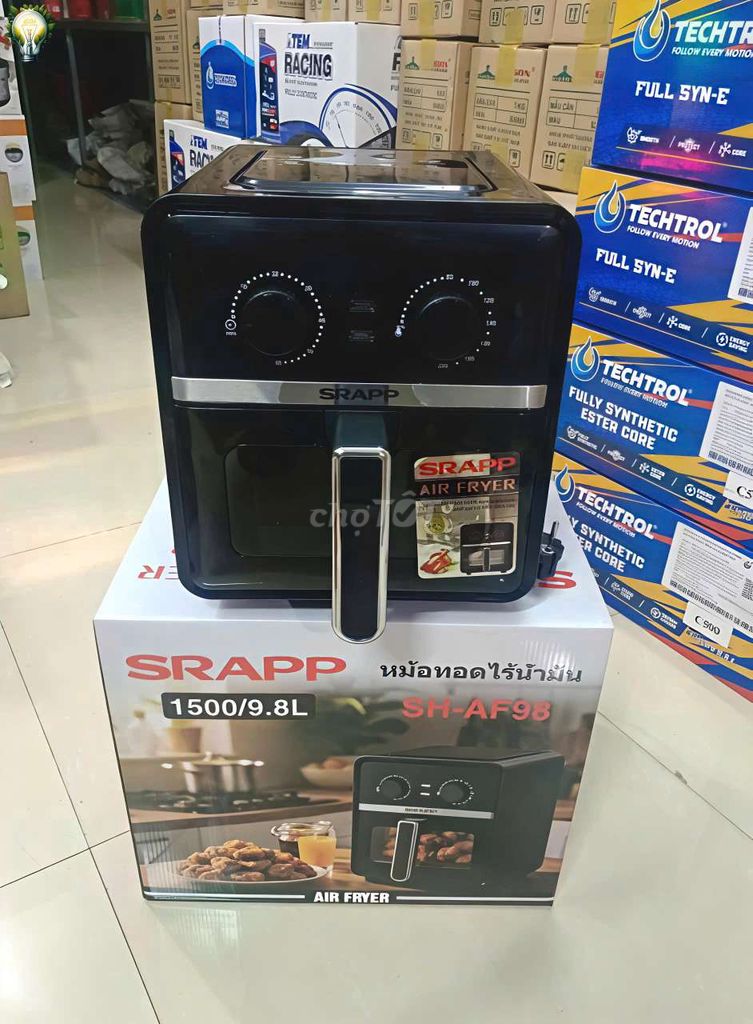 Nồi chiên không dầu SRAPP SH-AF98 9.8L Đen. Mua bán Bếp, lò, đồ điện nhà bếp tại Thành phố Rạch Giá Kiên Giang được đăng bởi Nhã Đan hình 1
