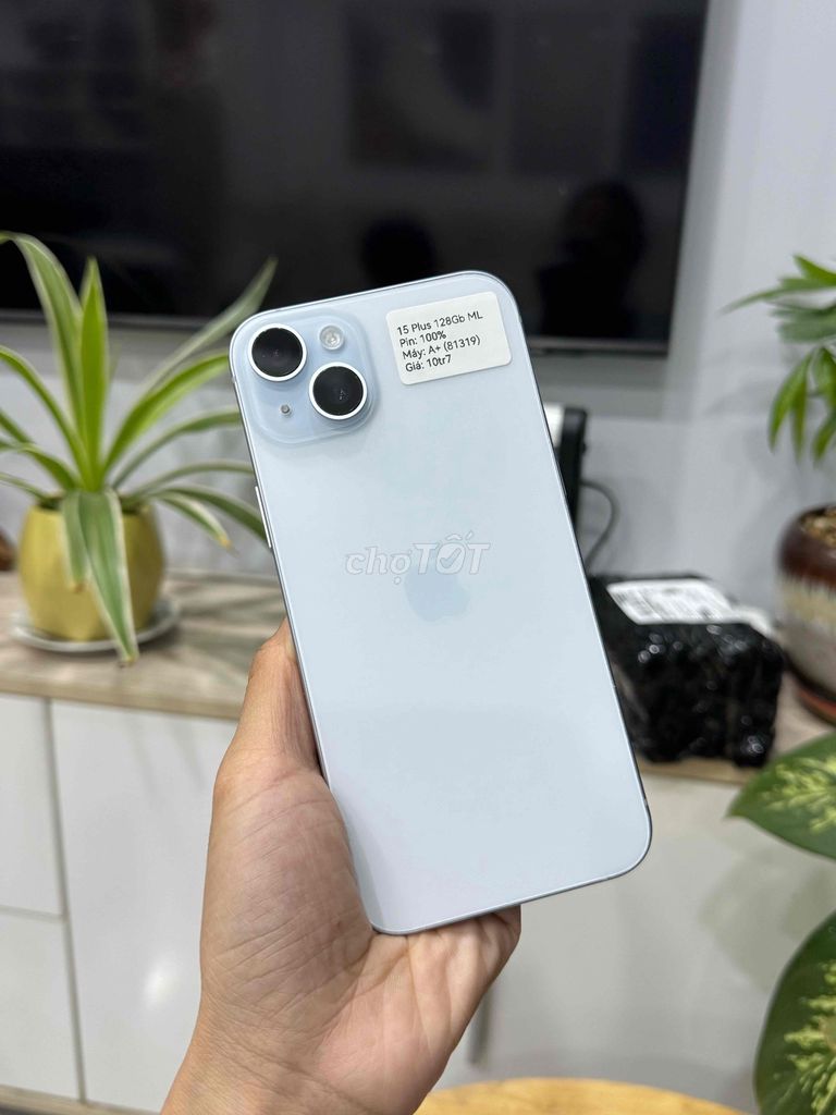 iPhone 15 Plus 128GB QT Xanh dương ML P100 Đẹp 99. Mua bán Điện thoại tại Huyện Hóc Môn Tp Hồ Chí Minh được đăng bởi Nguyễn Thu hình 1