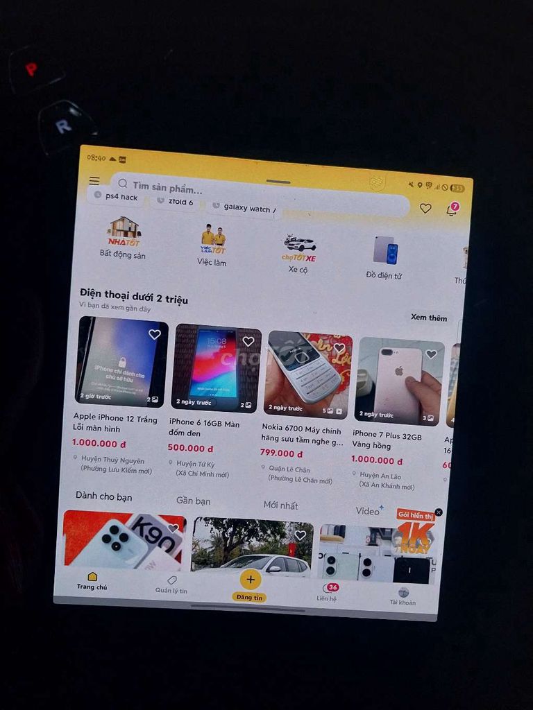 Samsung Galaxy Z Fold 6 256GB Đen. Mua bán Điện thoại tại Huyện Kim Thành Hải Dương được đăng bởi vũ thiện  hình 1