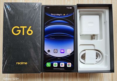 Realme GT6 5G zin đẹp ,fullbox, Snap 8 gen 3 ...