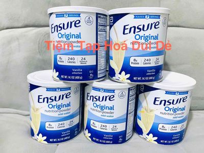 Sữa ensure cho người lớn tuổi lon 400gram. Mua bán Đồ ăn, thực phẩm và các loại khác tại Quận 4 Tp Hồ Chí Minh được đăng bởi Minh Trúc