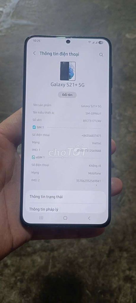 Samsung Galaxy S21+ 5G Đen. Mua bán Điện thoại tại Thành phố Đồng Xoài Bình Phước được đăng bởi kim thư hình 1