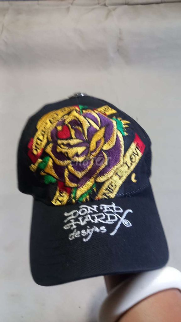 Nón kết Unisex Ed Hardy Cotton Đen. Mua bán Phụ kiện thời trang khác tại Huyện An Phú An Giang được đăng bởi bảo đồ si  hình 1
