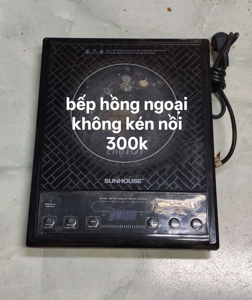 Bếp hồng ngoại Sunhouse Đen. Mua bán Bếp, lò, đồ điện nhà bếp tại Quận Cẩm Lệ Đà Nẵng được đăng bởi Quạt củ giá ok hình 1