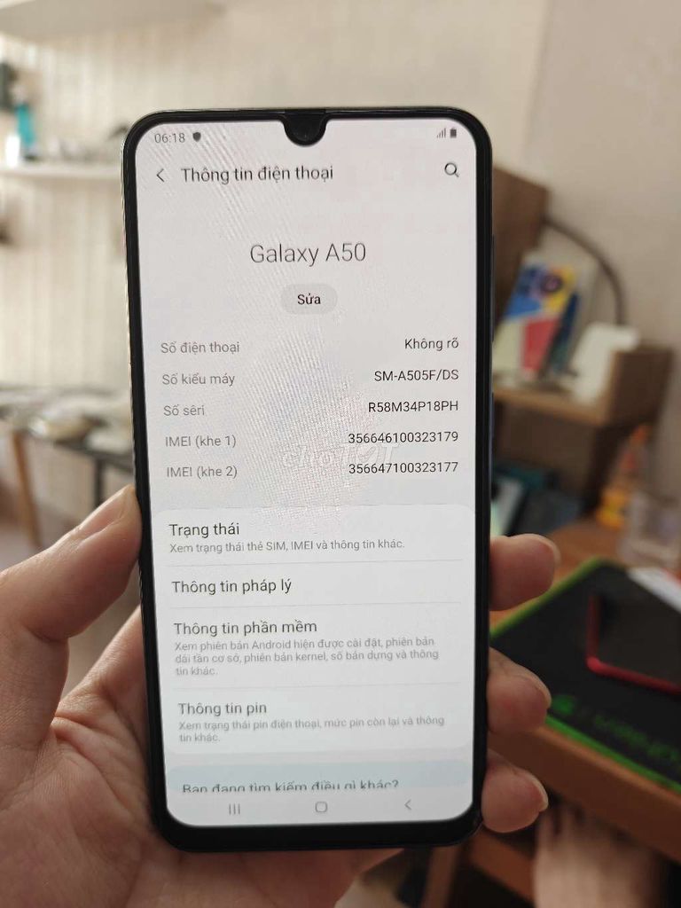 Samsung Galaxy A50 Trắng. Mua bán Điện thoại tại Quận Thanh Xuân Hà Nội được đăng bởi cửa hàng điện thoại giá rẻ hình 1