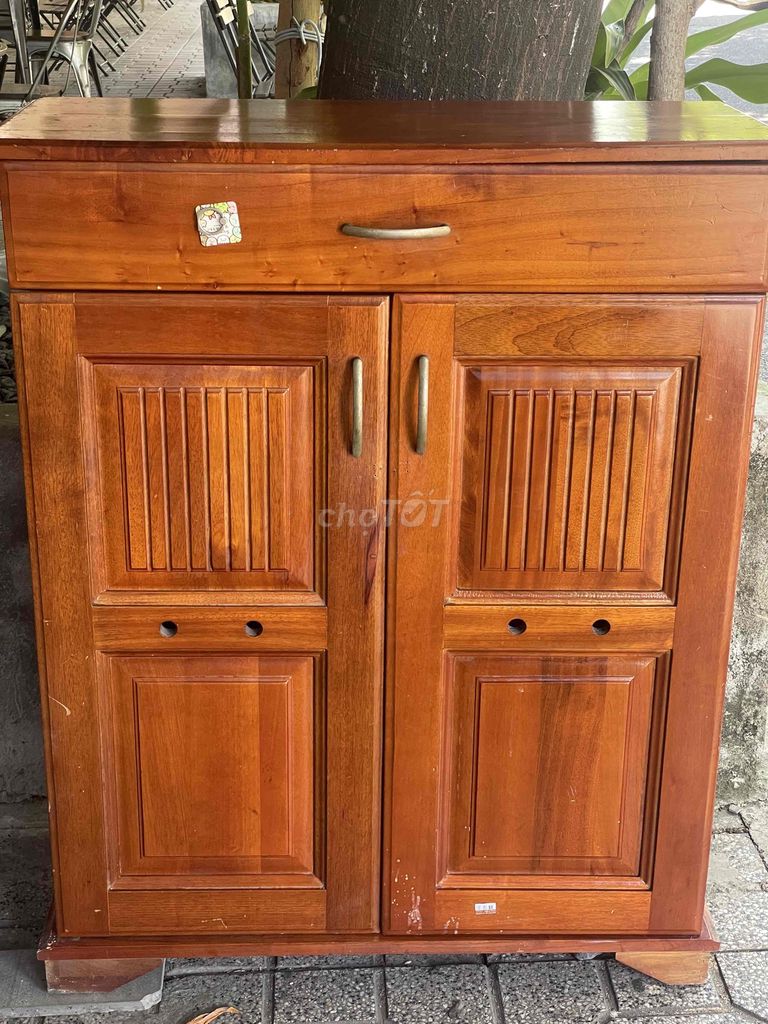 Tủ giày gỗ Nâu 80x35x100cm 2 cánh. Mua bán Tủ, kệ gia đình tại Quận Tân Phú Tp Hồ Chí Minh được đăng bởi Thu Hồng hình 1