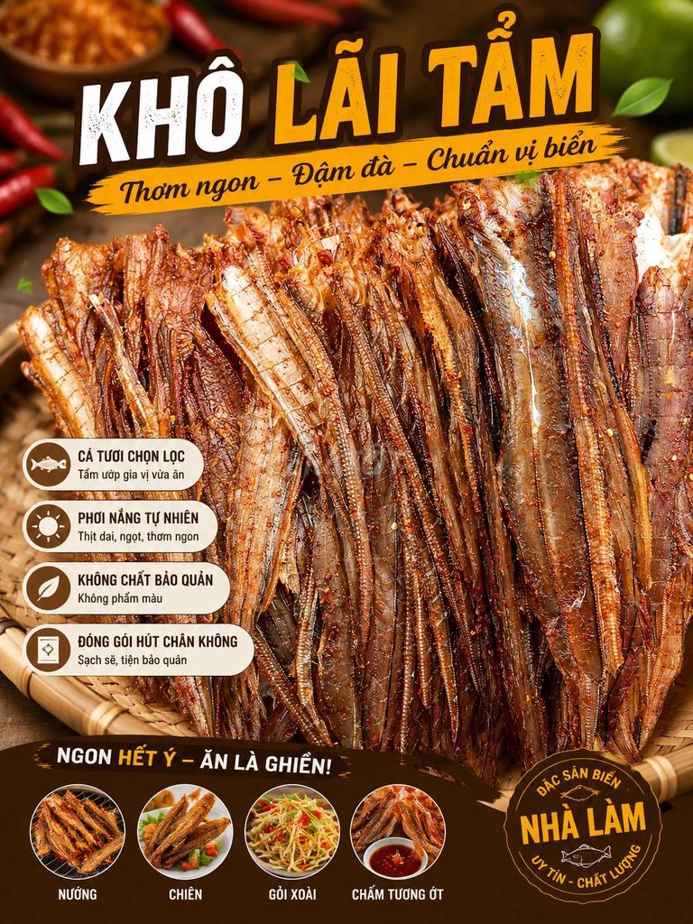 Khô cá ĐẶNG – LÊ không chất bảo quản. Mua bán Đồ ăn, thực phẩm và các loại khác tại Quận 7 Tp Hồ Chí Minh được đăng bởi Cá Khô Biển Gò Công hình 1