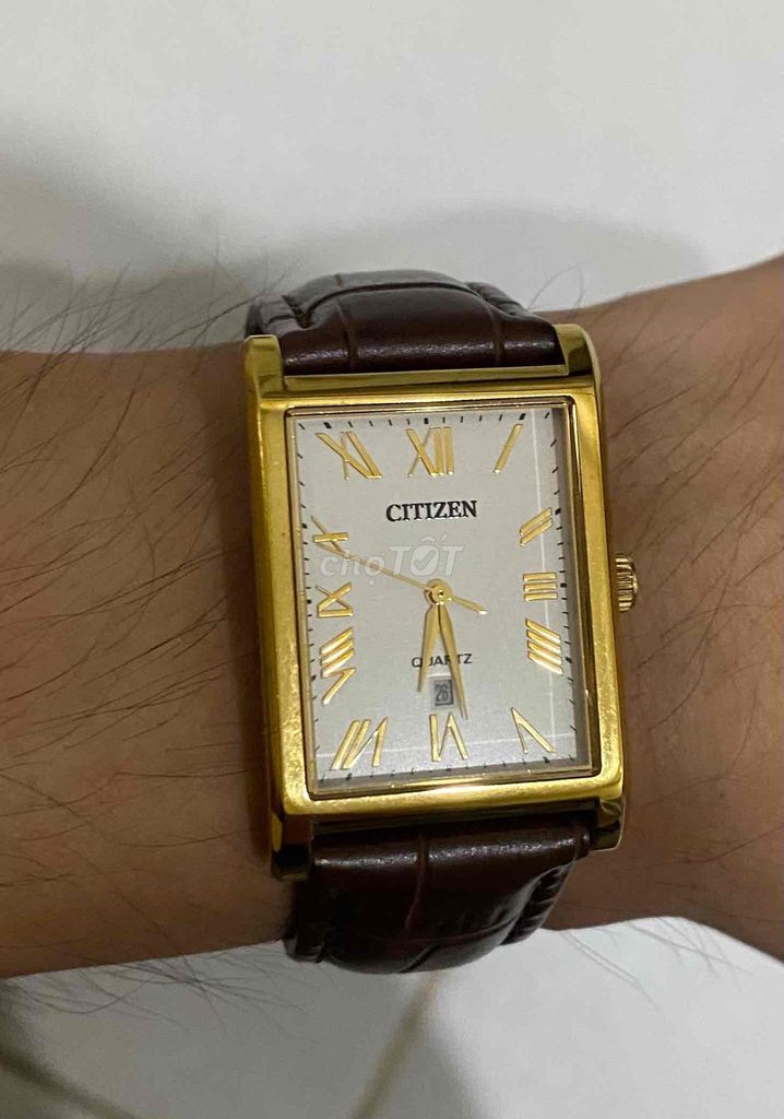 Đồng hồ Citizen Quartz Vàng Da. Mua bán Đồng hồ tại Huyện Cần Giuộc Long An được đăng bởi XiTrum hình 1