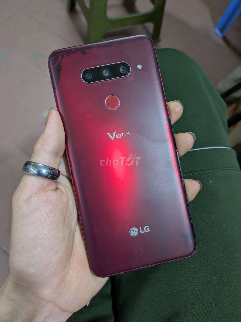 LG V40 ThinQ 128GB Đỏ chống cháy. Mua bán Điện thoại tại Quận Bắc Từ Liêm Hà Nội được đăng bởi Chip hình 1